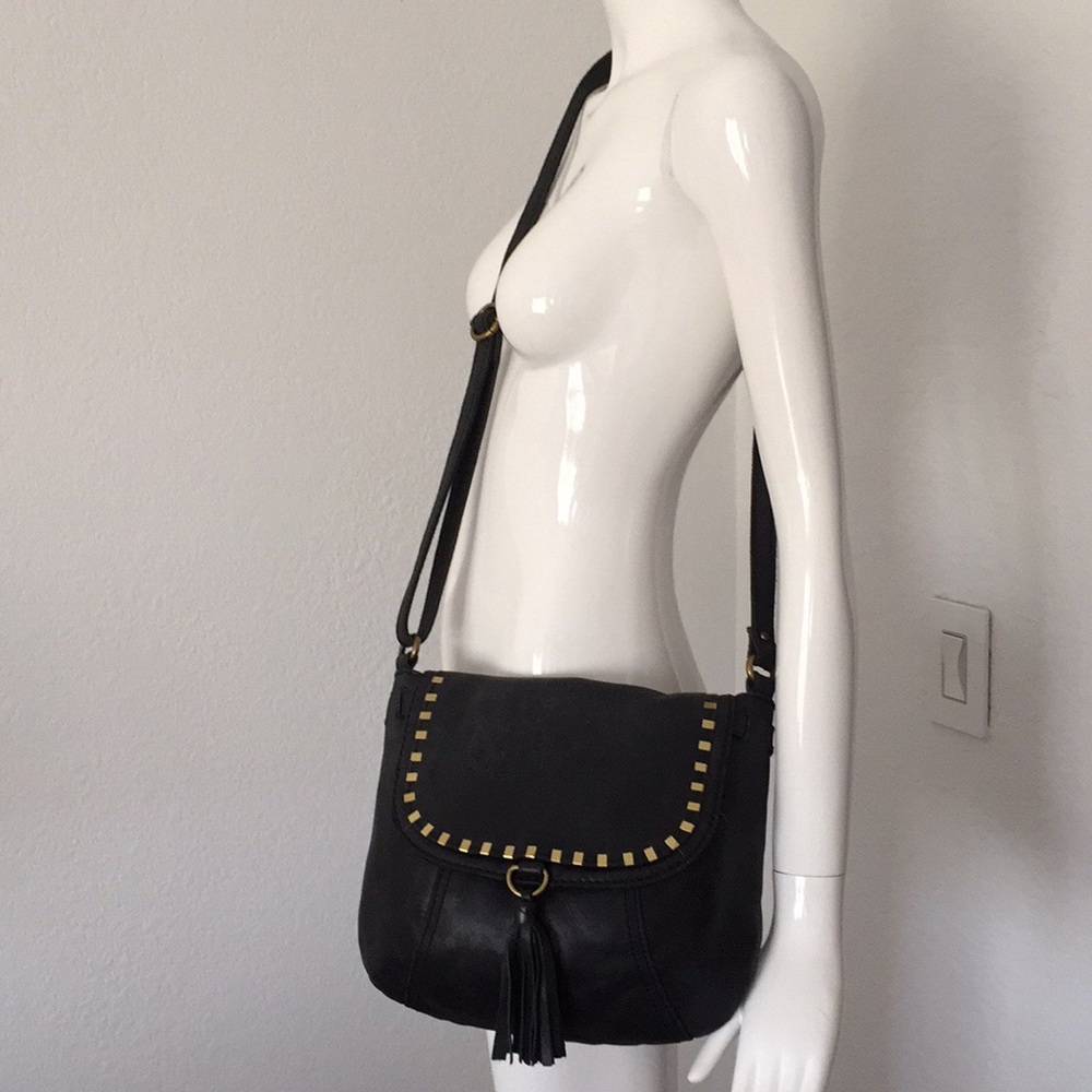 The ask studded flap crossbody leather bag - Picture 6 of 8
